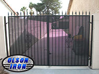 Iron gates, Iron gates Las Vegas, Security gates, Security screens, Security doors, Courtyard gates, Iron fence, Metal gate