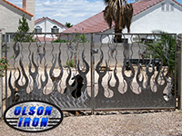 Iron gates, Iron gates Las Vegas, Security gates, Security screens, Security doors, Courtyard gates, Iron fence, Metal gate