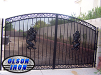 Iron gates, Iron gates Las Vegas, Security gates, Security screens, Security doors, Courtyard gates, Iron fence, Metal gate