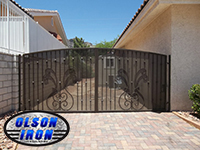 Iron gates, Iron gates Las Vegas, Security gates, Security screens, Security doors, Courtyard gates, Iron fence, Metal gate