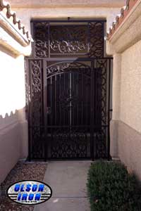 Iron gates, Iron gates Las Vegas, Security gates, Security screens, Security doors, Courtyard gates, Iron fence, Metal gates, Side yard gates, Rv gates, Double gates, Single gates, Driveway gates, Electric gates, Wrought iron gates, Iron works, Stair railing, Iron railings