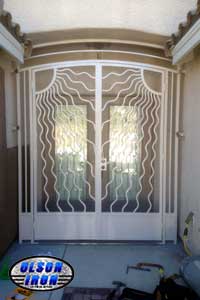 Iron gates, Iron gates Las Vegas, Security gates, Security screens, Security doors, Courtyard gates, Iron fence, Metal gates, Side yard gates, Rv gates, Double gates, Single gates, Driveway gates, Electric gates, Wrought iron gates, Iron works, Stair railing, Iron railings
