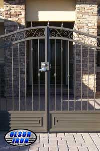 Iron gates, Iron gates Las Vegas, Security gates, Security screens, Security doors, Courtyard gates, Iron fence, Metal gates, Side yard gates, Rv gates, Double gates, Single gates, Driveway gates, Electric gates, Wrought iron gates, Iron works, Stair railing, Iron railings