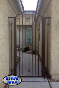 Iron gates, Iron gates Las Vegas, Security gates, Security screens, Security doors, Courtyard gates, Iron fence, Metal gates, Side yard gates, Rv gates, Double gates, Single gates, Driveway gates, Electric gates, Wrought iron gates, Iron works, Stair railing, Iron railings