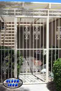 Iron gates, Iron gates Las Vegas, Security gates, Security screens, Security doors, Courtyard gates, Iron fence, Metal gates, Side yard gates, Rv gates, Double gates, Single gates, Driveway gates, Electric gates, Wrought iron gates, Iron works, Stair railing, Iron railings