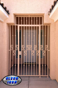 Iron gates, Iron gates Las Vegas, Security gates, Security screens, Security doors, Courtyard gates, Iron fence, Metal gates, Side yard gates, Rv gates, Double gates, Single gates, Driveway gates, Electric gates, Wrought iron gates, Iron works, Stair railing, Iron railings