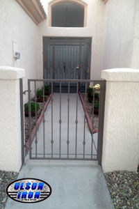 Iron gates, Iron gates Las Vegas, Security gates, Security screens, Security doors, Courtyard gates, Iron fence, Metal gates, Side yard gates, Rv gates, Double gates, Single gates, Driveway gates, Electric gates, Wrought iron gates, Iron works, Stair railing, Iron railings