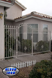 Iron gates, Iron gates Las Vegas, Security gates, Security screens, Security doors, Courtyard gates, Iron fence, Metal gates, Side yard gates, Rv gates, Double gates, Single gates, Driveway gates, Electric gates, Wrought iron gates, Iron works, Stair railing, Iron railings