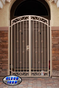 Iron gates, Iron gates Las Vegas, Security gates, Security screens, Security doors, Courtyard gates, Iron fence, Metal gates, Side yard gates, Rv gates, Double gates, Single gates, Driveway gates, Electric gates, Wrought iron gates, Iron works, Stair railing, Iron railings