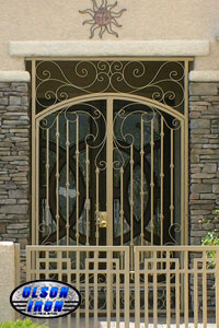 Iron gates, Iron gates Las Vegas, Security gates, Security screens, Security doors, Courtyard gates, Iron fence, Metal gates, Side yard gates, Rv gates, Double gates, Single gates, Driveway gates, Electric gates, Wrought iron gates, Iron works, Stair railing, Iron railings