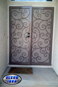 Iron gates, Iron gates Las Vegas, Security gates, Security screens, Security doors, Courtyard gates, Iron fence, Metal gates, Side yard gates, Rv gates, Double gates, Single gates, Driveway gates, Electric gates, Wrought iron gates, Iron works, Stair railing, Iron railings