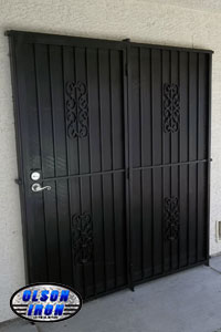 Iron gates, Iron gates Las Vegas, Security gates, Security screens, Security doors, Courtyard gates, Iron fence, Metal gates, Side yard gates, Rv gates, Double gates, Single gates, Driveway gates, Electric gates, Wrought iron gates, Iron works, Stair railing, Iron railings