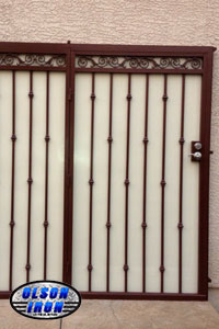 Iron gates, Iron gates Las Vegas, Security gates, Security screens, Security doors, Courtyard gates, Iron fence, Metal gates, Side yard gates, Rv gates, Double gates, Single gates, Driveway gates, Electric gates, Wrought iron gates, Iron works, Stair railing, Iron railings