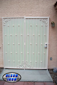 Iron gates, Iron gates Las Vegas, Security gates, Security screens, Security doors, Courtyard gates, Iron fence, Metal gates, Side yard gates, Rv gates, Double gates, Single gates, Driveway gates, Electric gates, Wrought iron gates, Iron works, Stair railing, Iron railings