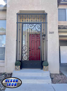 Iron gates, Iron gates Las Vegas, Security gates, Security screens, Security doors, Courtyard gates, Iron fence, Metal gates, Side yard gates, Rv gates, Double gates, Single gates, Driveway gates, Electric gates, Wrought iron gates, Iron works, Stair railing, Iron railings