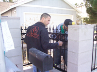 Custom Wrought Iron Gates, Doors, Fences, Art and Rails by Olson Iron Inc., Las Vegas, Nevada.