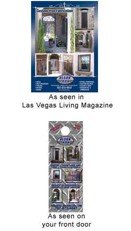 Iron gates, Iron gates Las Vegas, Security gates, Security screens, Security doors, Courtyard gates, Iron fence, Metal gates, Side yard gates, Rv gates, Double gates, Single gates, Driveway gates, Electric gates, Wrought iron gates, Iron works, Stair railing, Iron railings