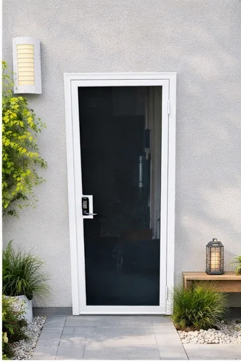 Olson Iron custom security screen door in Las Vegas (805Z)