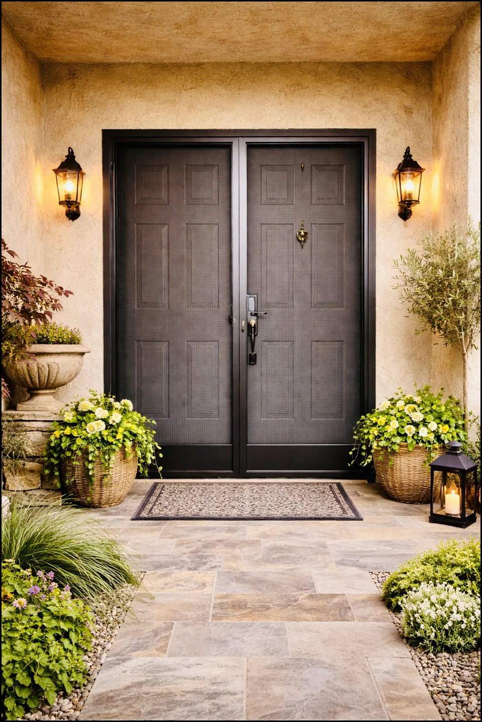 Olson Iron custom security screen door in Las Vegas (813Z)