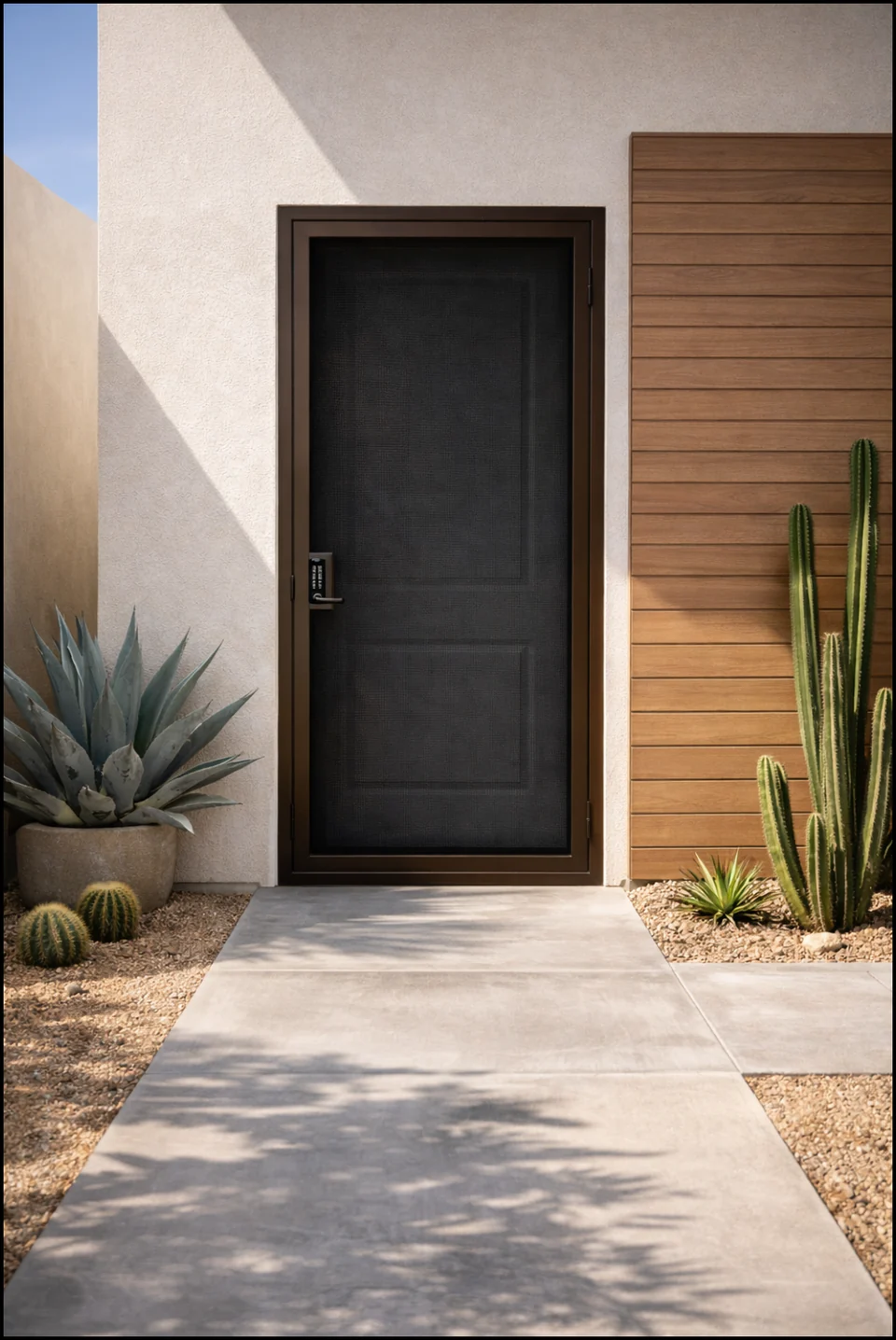 Olson Iron custom security screen door in Las Vegas (833Z)