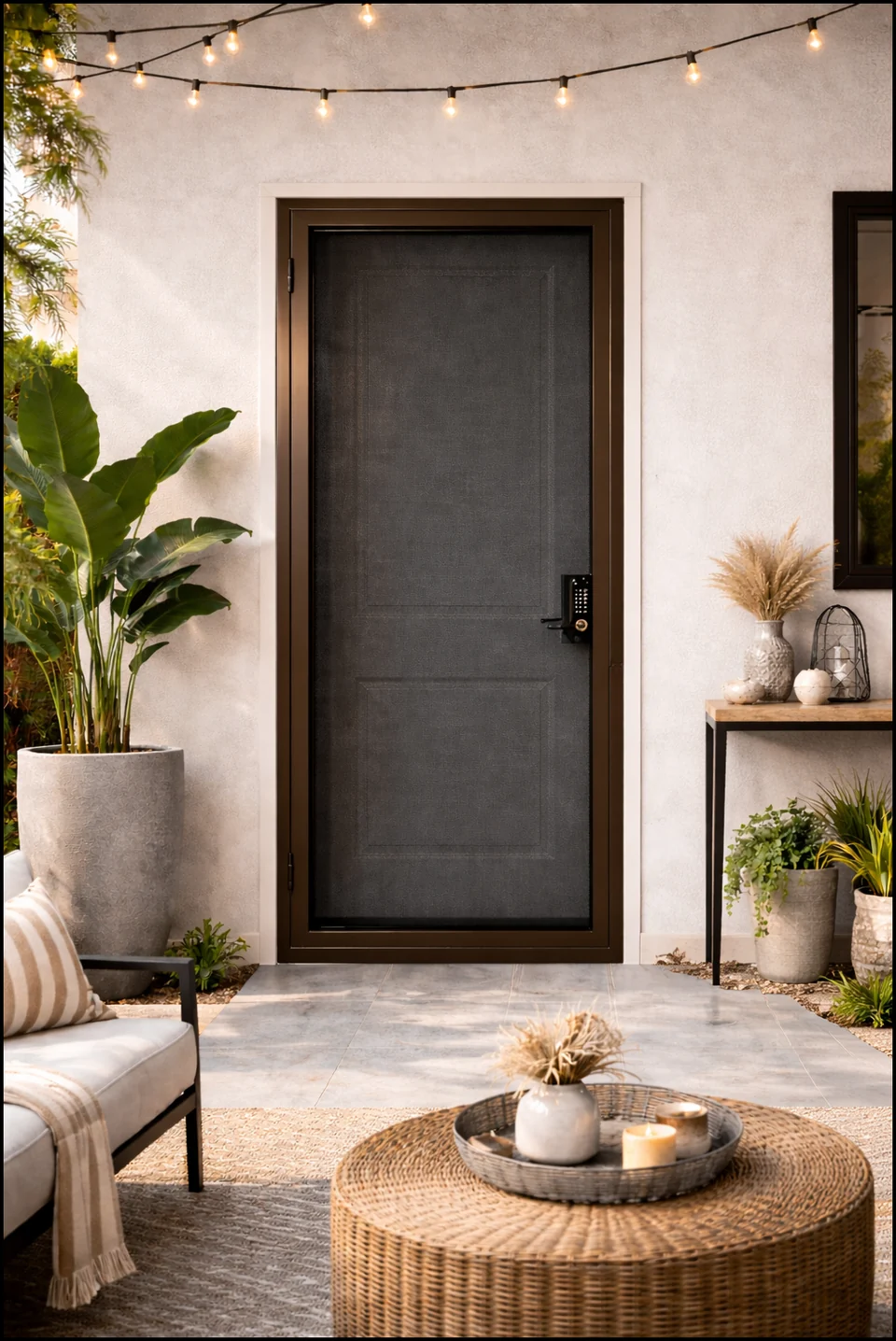 Olson Iron custom security screen door in Las Vegas (834Z)